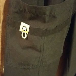 Black maternity scrub pants